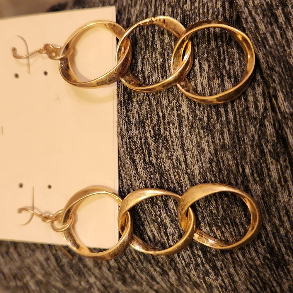 Triple hoop earrings